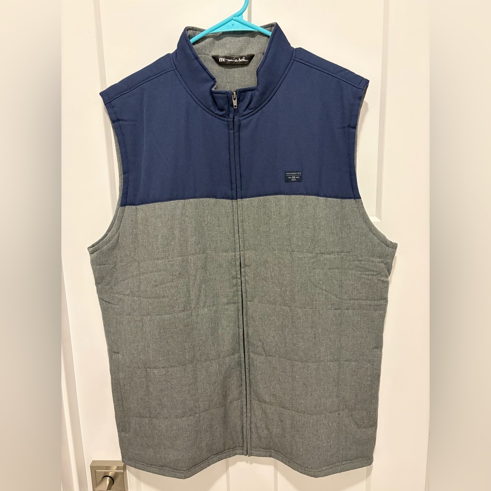 Travis Mathew Navy and Gray Men's Vest